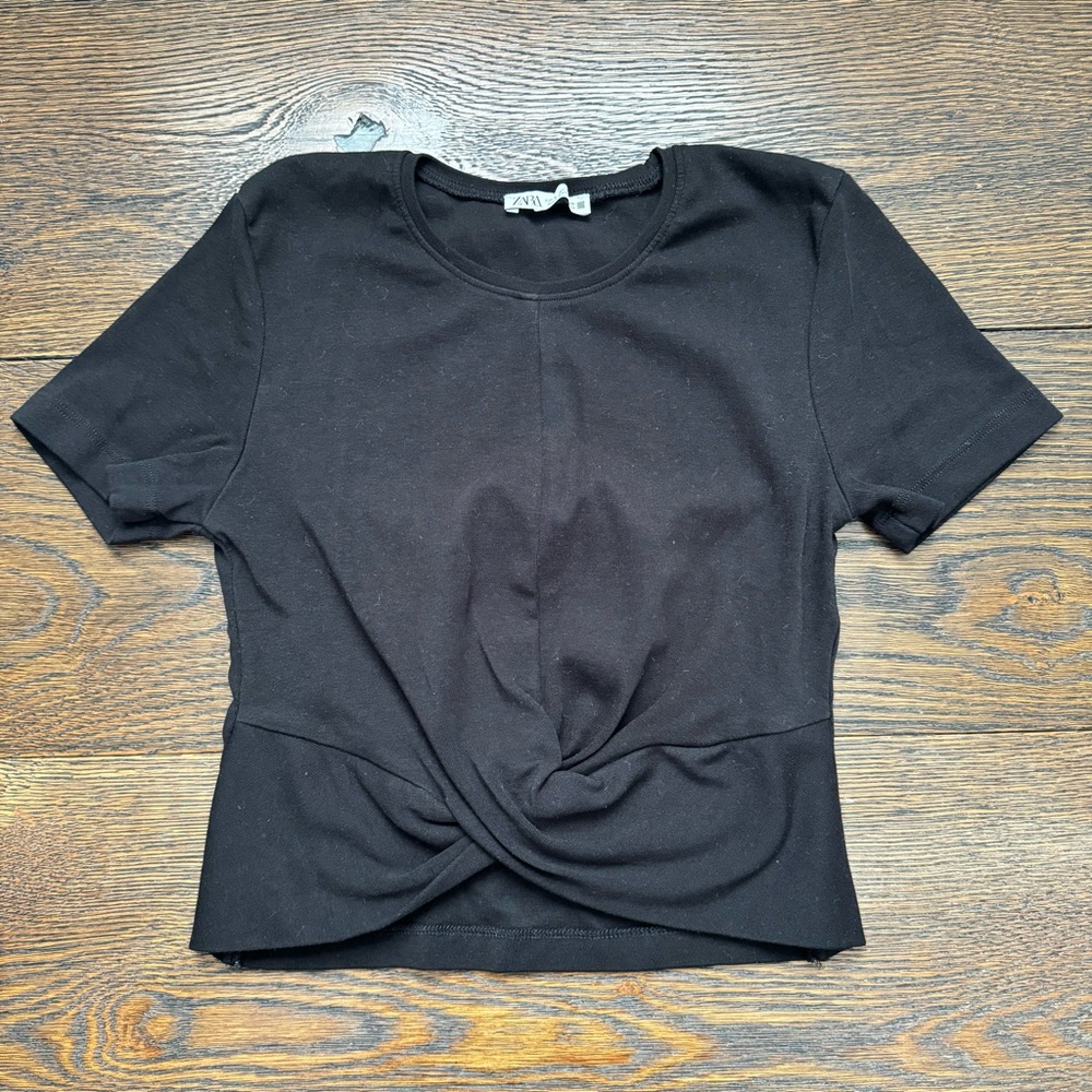 Black Zara Twist T-Shirt